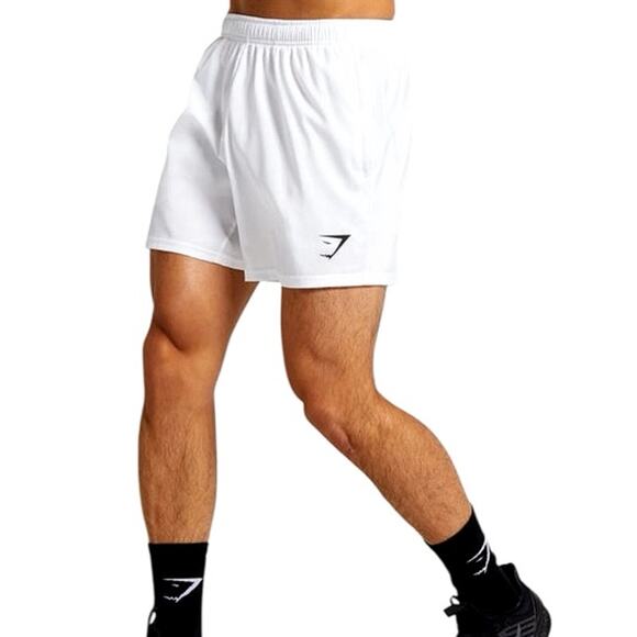 Gymshark Arrival Athletic Running Gym Training Shorts White EUC Men’s Size Large - Picture 1 of 9
